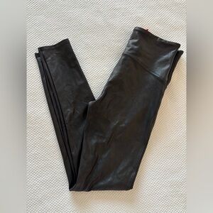 Spanx Black Faux Leather Leggings